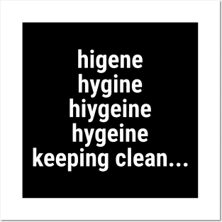 Hygiene - keeping clean Posters and Art